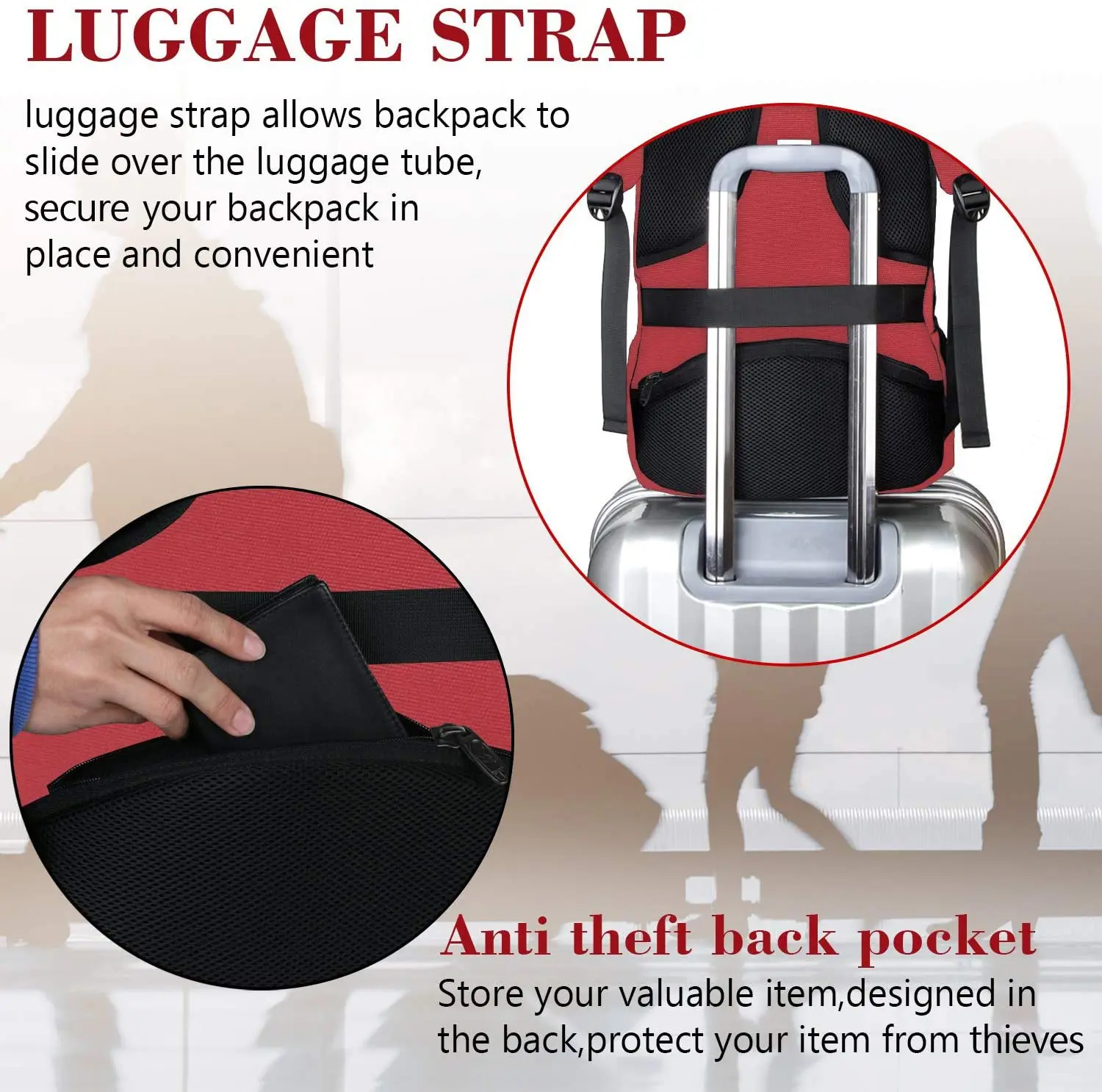 Top wholesale unisex women men travel laptop backpack with USB charging port factory cheap price custom anti theft 17 backpack