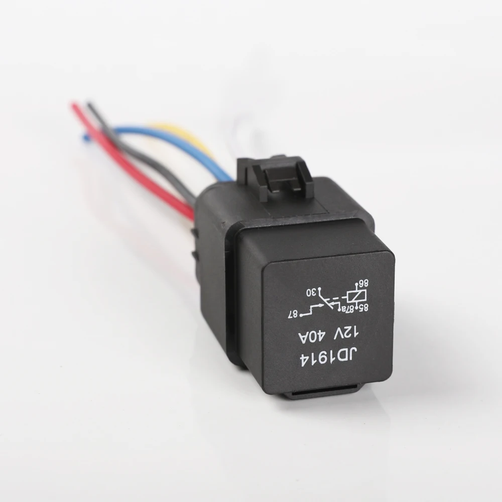 SPDT 5 Pins Waterproof auto relay 12V 40A Heavy Duty Relay Kit and Harness Set For Automotive Car