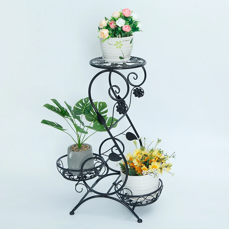 
European style wrought iron metal flower pot stand, wedding decoration stand 
