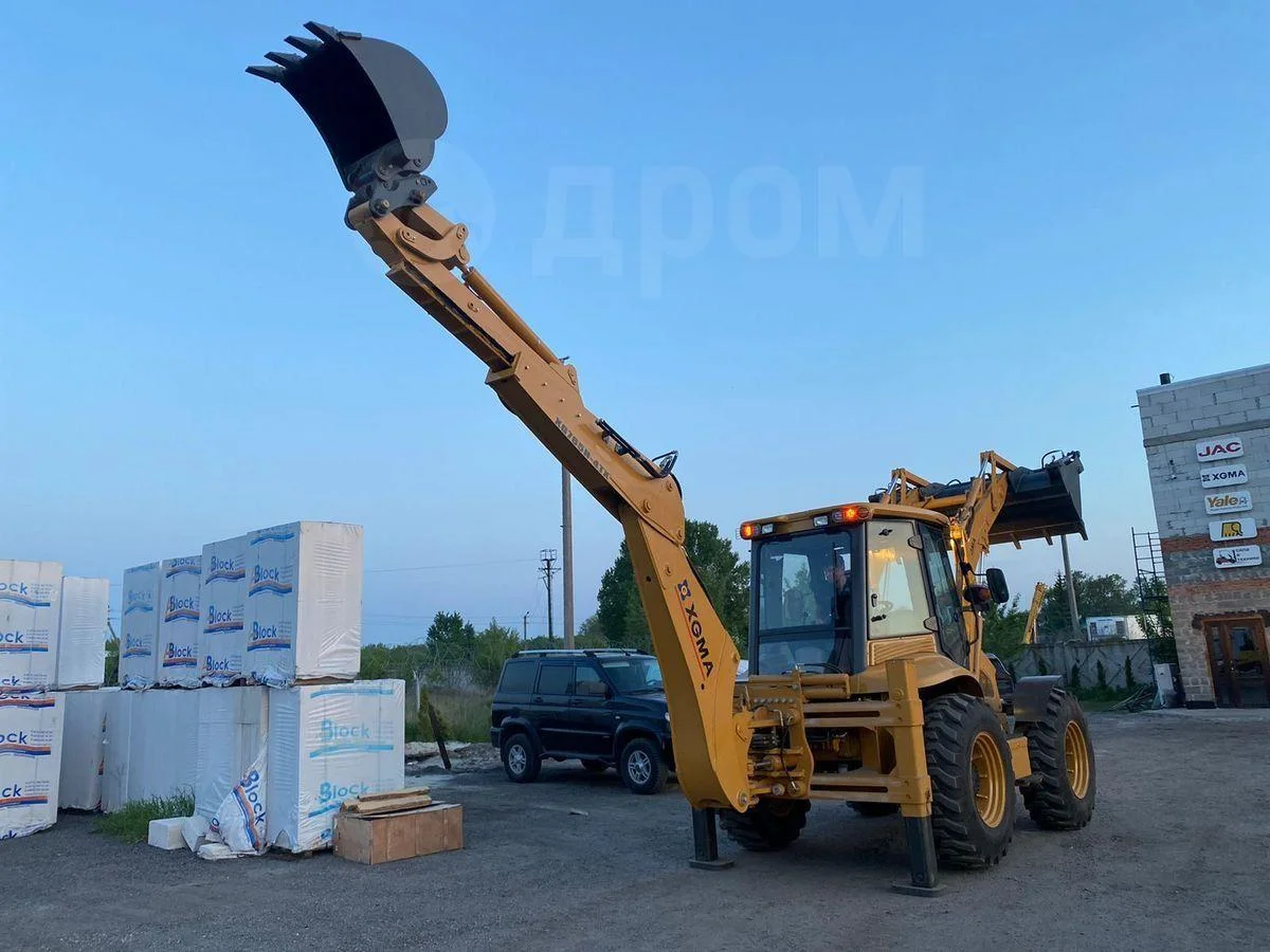 Backhoe Loader Hot Sale XG765H-4TX 9-ton Euro III Emission Excavator 4x4 Loader Backhoe Loader