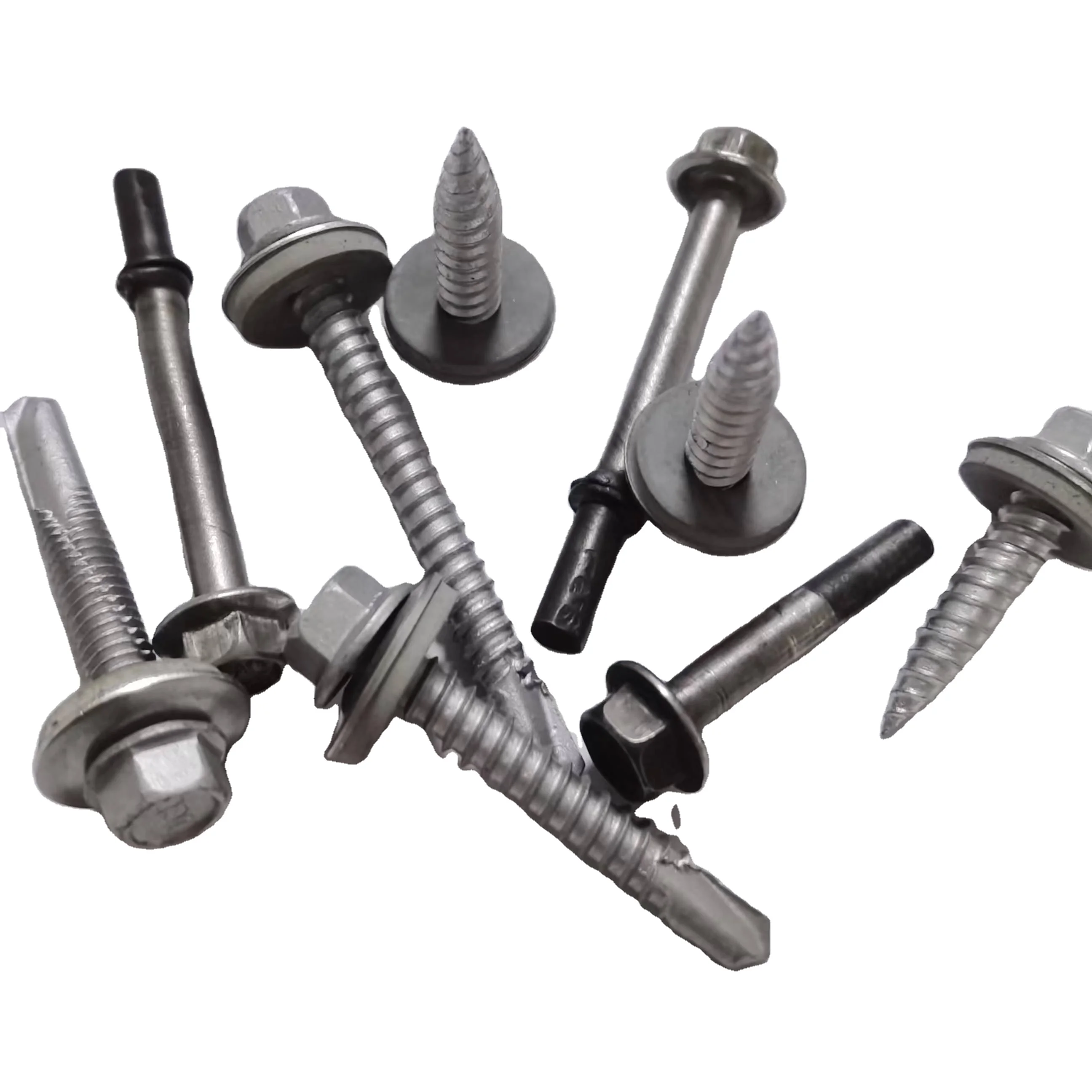 Good Price A2/A4 Austenitic stainless Steell composite Bi-Metal screw Ruspert Coating  Self Drilling Screw