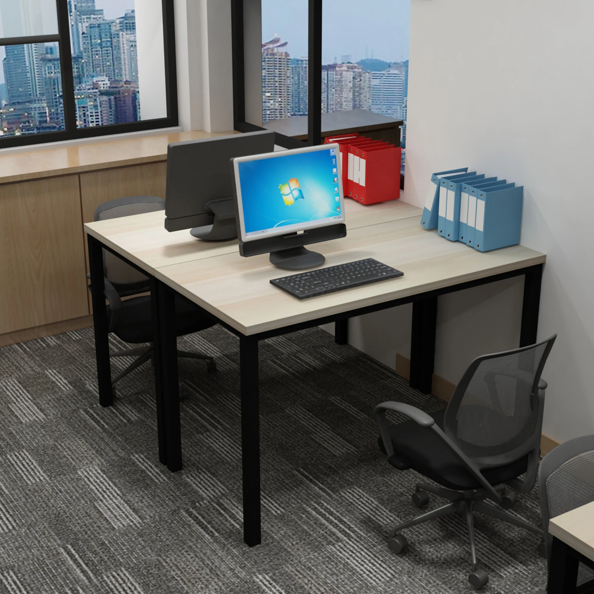 Wooden Home Computer Studio Table Grey President Panel Pc Bedroom Wooden Office Desks For Architech Simple Gamer Metal Wooden Pc