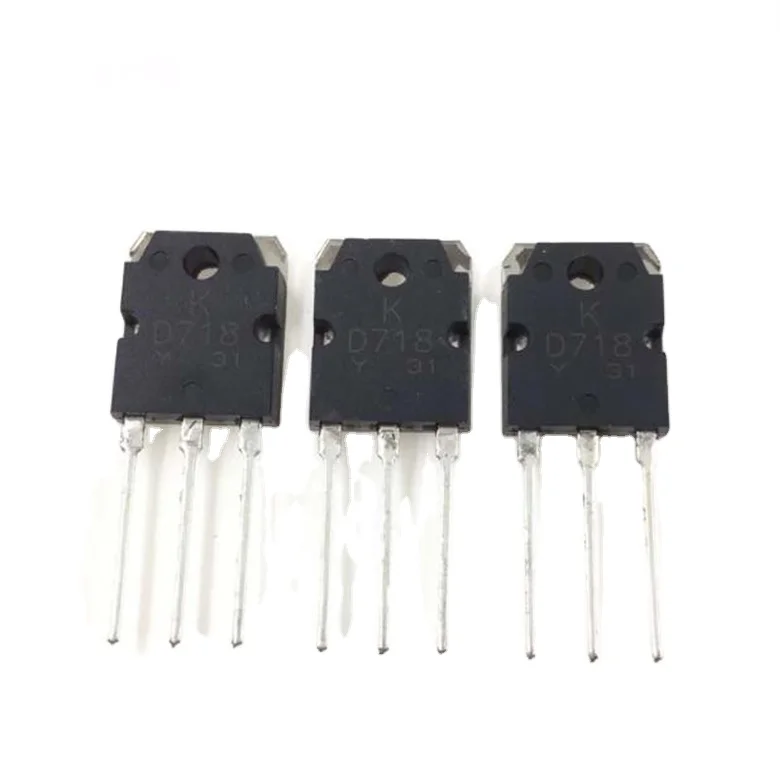 2SD718 High Power D718 Transistor Sound Power Supply 10A 120V TO 3P KTD718 audio power amplifier transistor pair tube