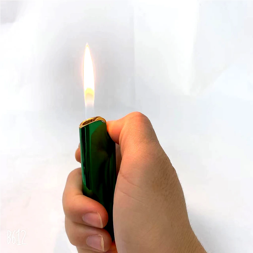 HP-990A Cakmak Akmak Encedendors Isqeiro Feuerzeug Metal Cover Refillable Inflatable  Solid  Flint Lighter