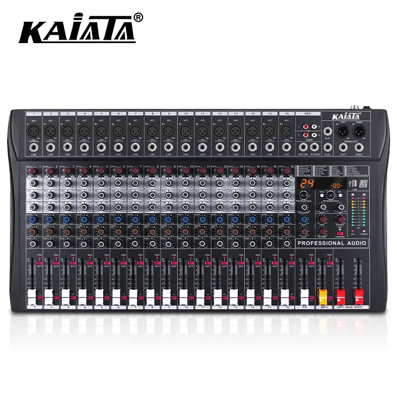 RX16 -A Professional best digital audio mixer sound 16 channel studio recording audio mixing console