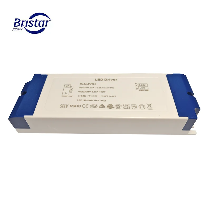 Non--dimming Constant Voltage 100W Power Supply 24V 4.16A Led Driver for Led Lighting