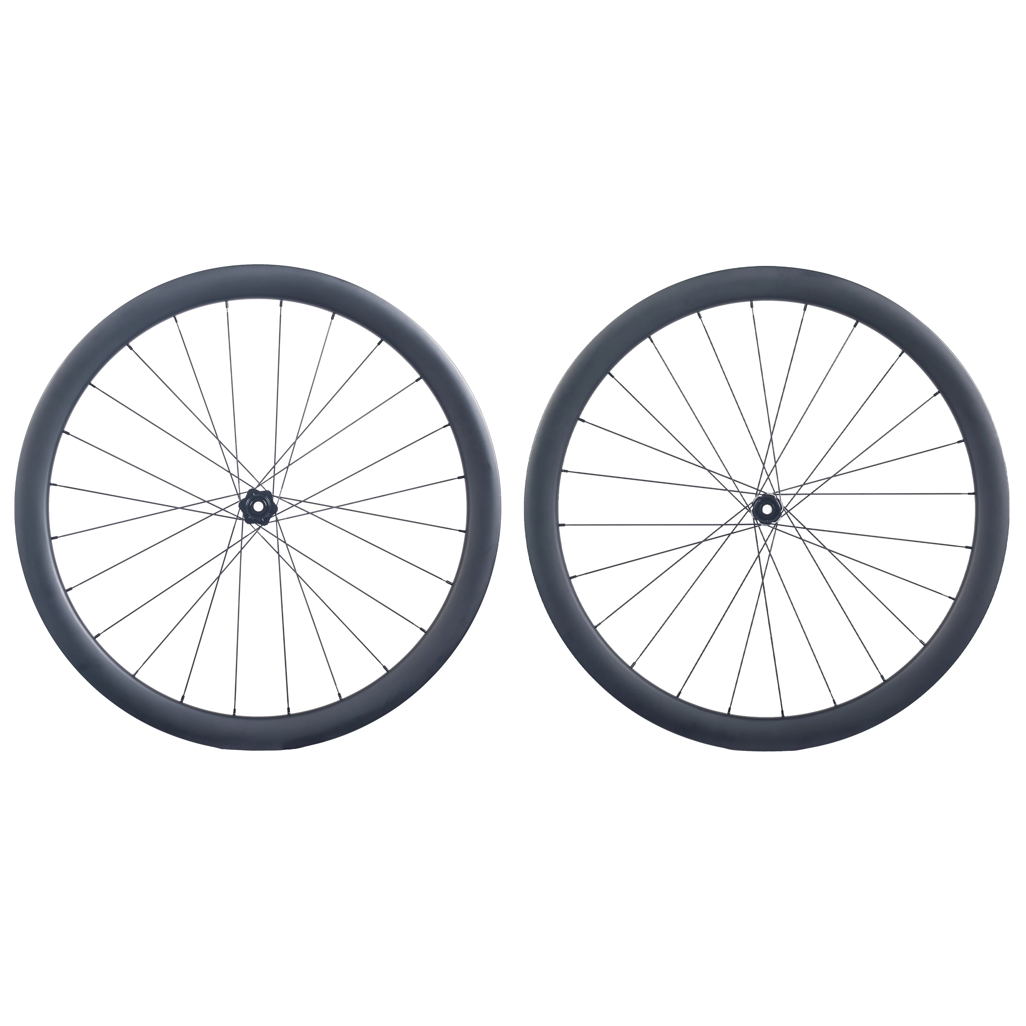 High-End Real Toray Carbon Fiber Bicycle Wheelset With DT350 Hub For Gravel Bike