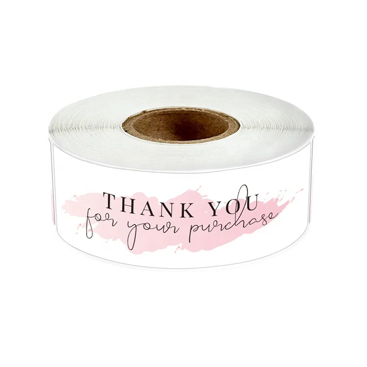 KY-202205748 1.5 Inch Top Seller 500pcs Packaging Label Seal Sticker Thank You Stickers For Small Business