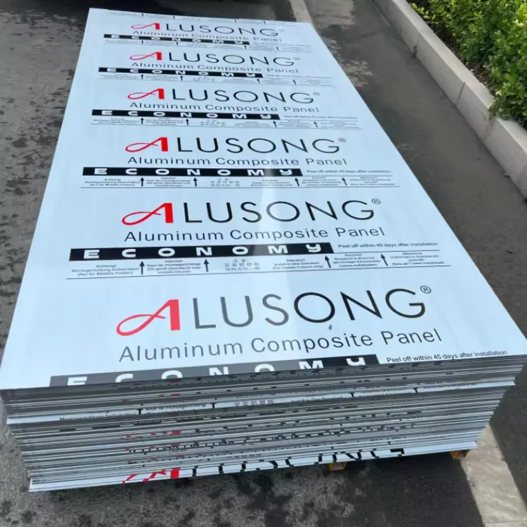 Alusong бесплатный образец облицовка стен алюминиевые композитные панели