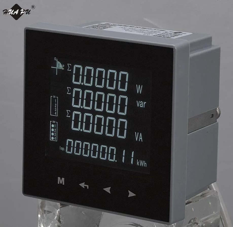 3 phase  three phase LCD display multifunction multifunctional harmonic analysis digital meter