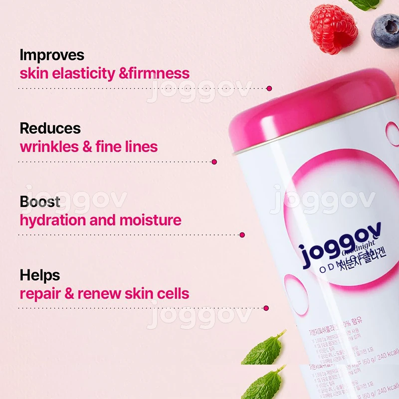 Hot Sale Good Night Collagen Powder Hydrolyzed Skin Health Vitamin C Fast Absorption Marine Fish Collagen Powder