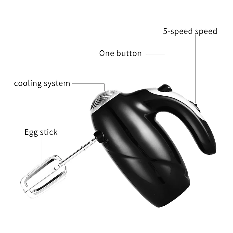 CX-6637 Food Mixer Electric Commercial Steel Mixer Bake Kitchen Batidora Power Manual Egg Beater Planetari Hand Mixer