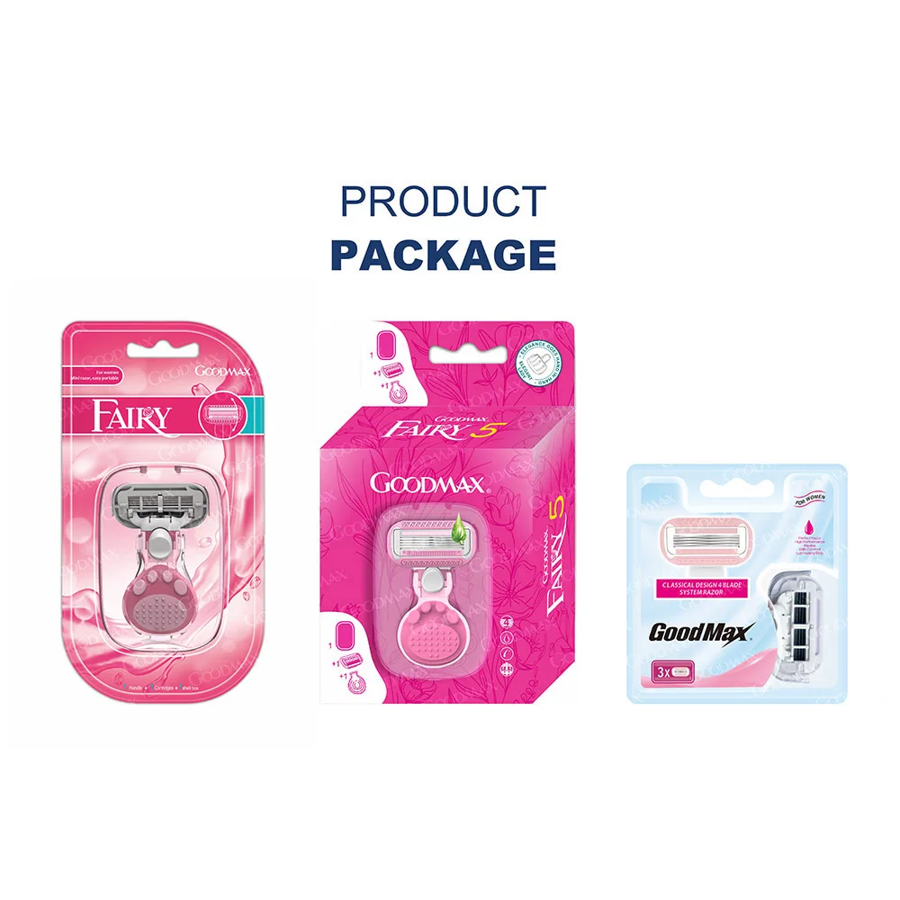 New Four Blades Women Razor Body Hair Removal Portable Shaving Razor