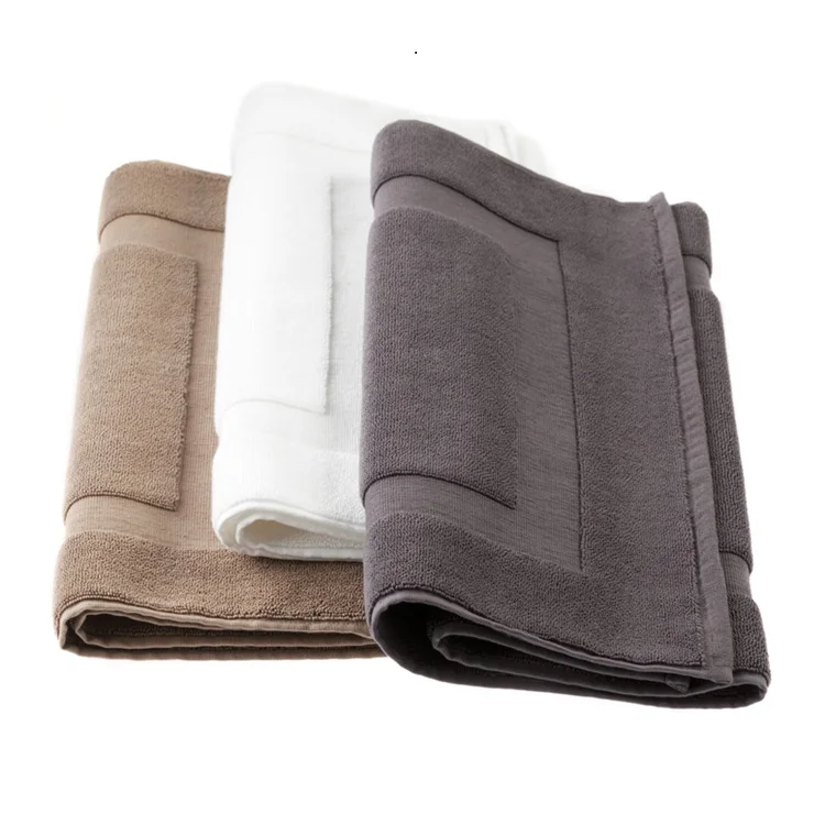 wholesale terry cloth floor mat towel cheap soft cotton toweling bath mat