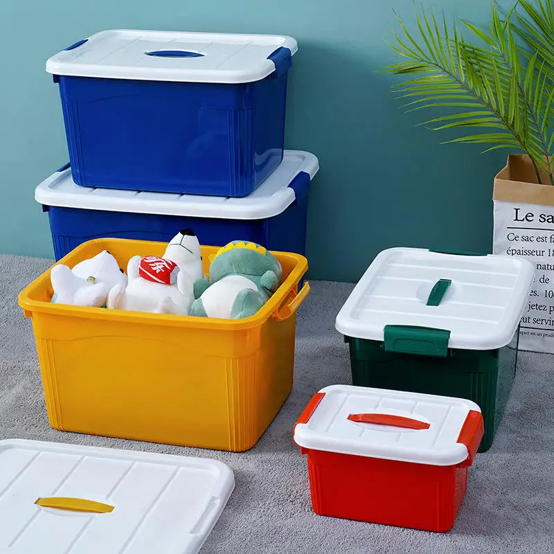 Wholesale Customizable Small Plastic Storage Containers Toy Organizer with Lid Multifunctional Design Box for Toy Storage