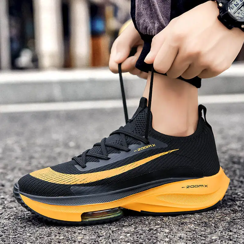 Guaranteed Quality Unique Light Weight Outdoor Air Cushion Mens Walking Casual Running Sports Shoes