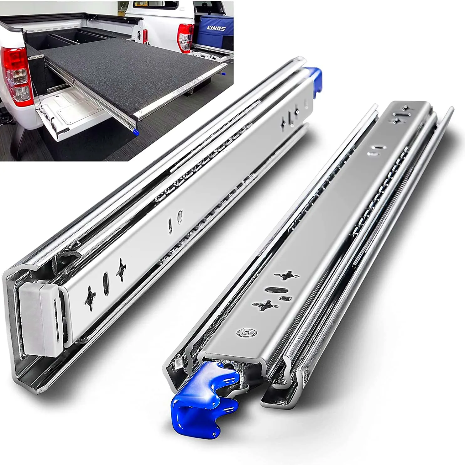 Telescope Slide Table Rieles Basket Drawers Guides Metabox Drawer Runners With Lock Heavy Duty Soft Close Drawer Slide Rail