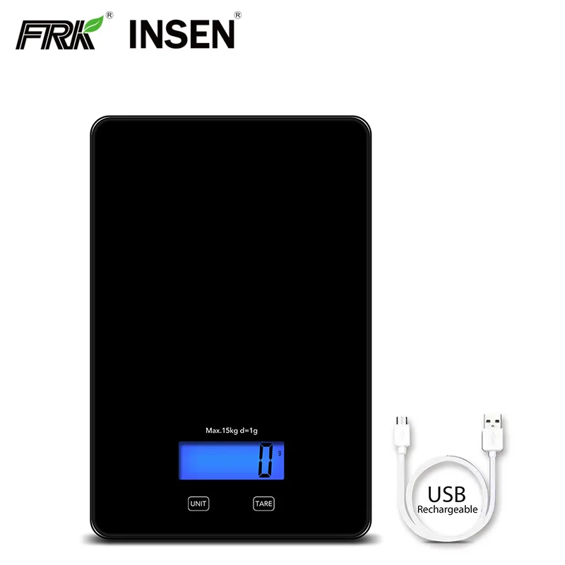 Best Selling Rechargeable Kitchen Food And Pour Coffee Scale For Kitchen With Glass