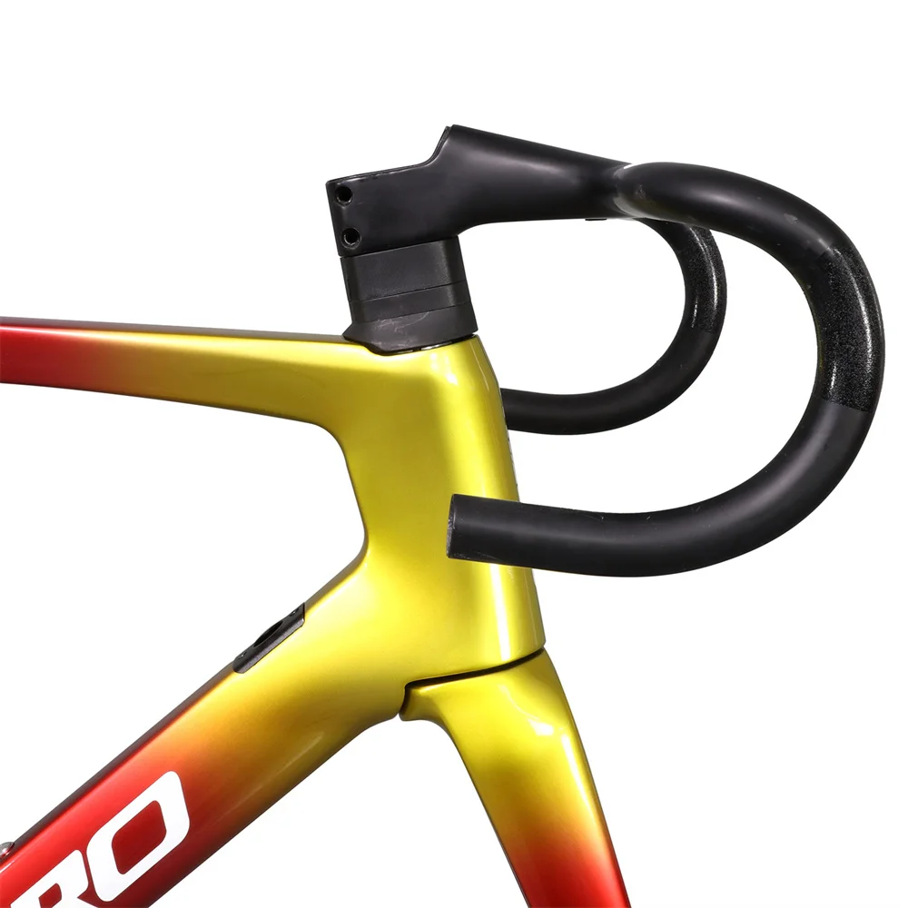 Metallic Paint Carbon Bicycle Full Internal Cable Integrated Handlebar Bicycle Frame