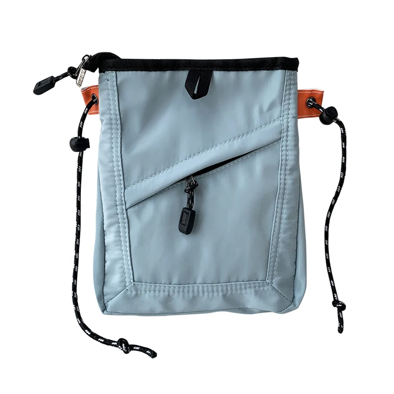 Новый стиль, модная маленькая сумка-слинг, мужская повседневная водонепроницаемая сумка для телефона, Высококачественная нейлоновая сумка через плечо с веревочным плечом