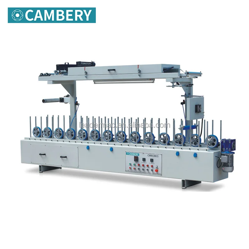 Cpl cold solvent glue profile wrapping machine engineering veneer solvent glue profile wrapper