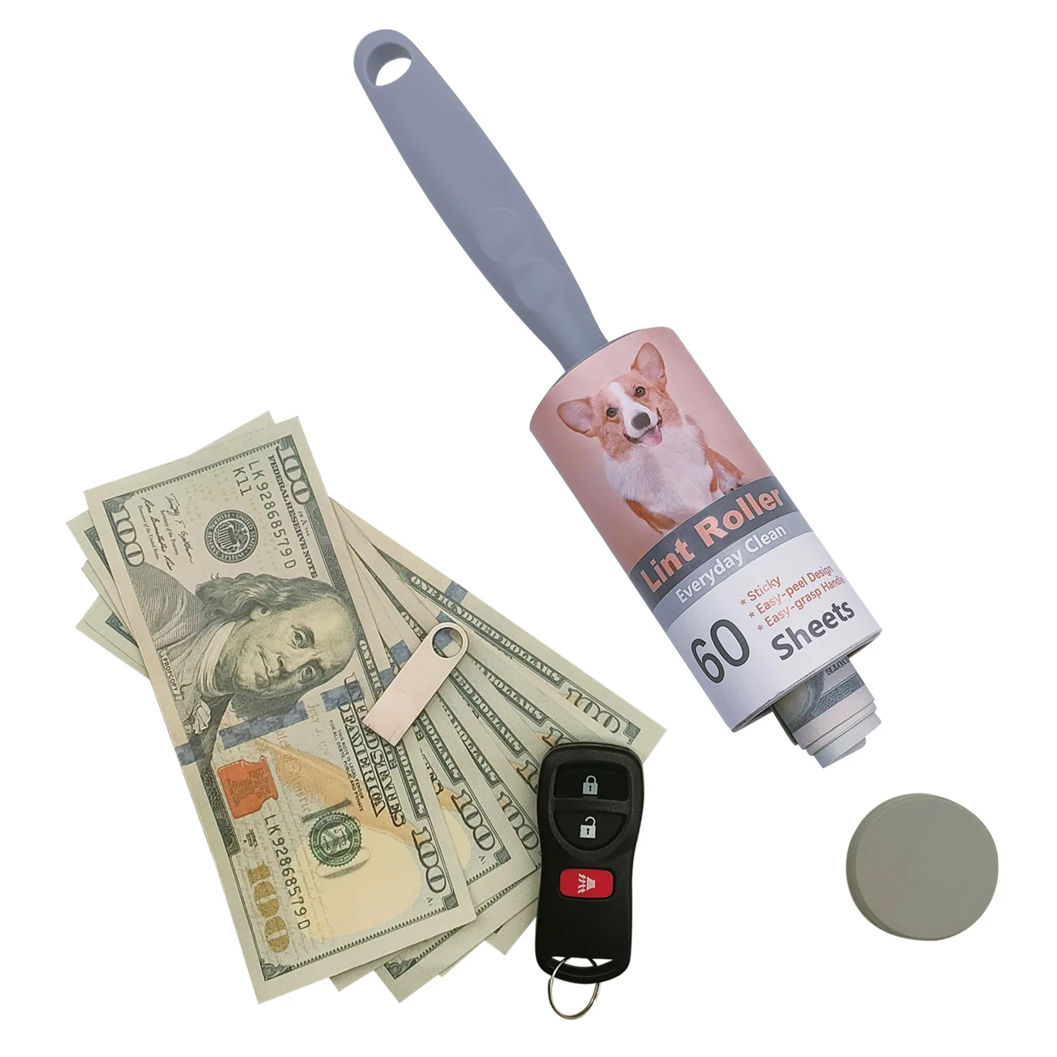 Safe Stash Storage Hidden Secret Tube Sight Secret Removable Lint Roller Secret Compartment Home Security