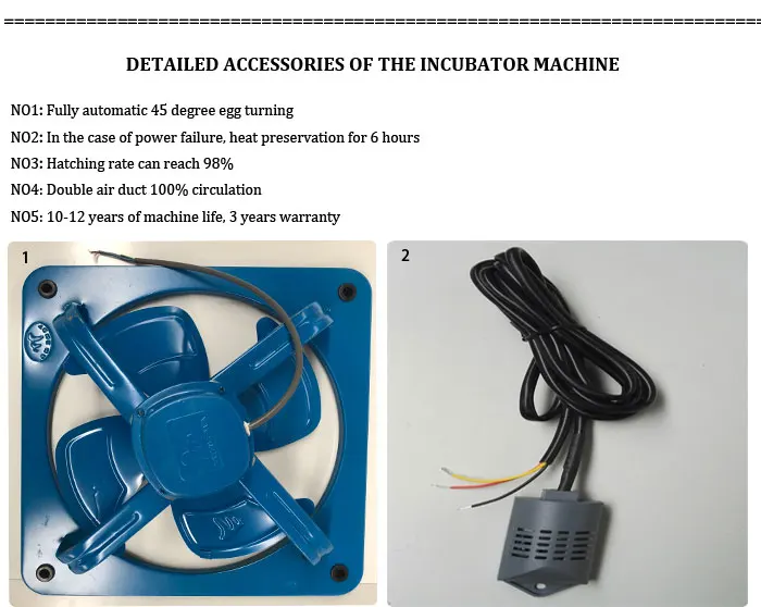 Small Farm Chicken Thermometer Hygrometer Poultry Small Egg Incubator Price Incubadoraor 1056 Eggs