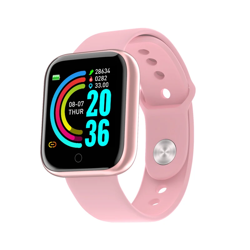 
y68 smart watch 2020 high quality screen touch silver smart electronics watch heart rate smart watch cost price sale 