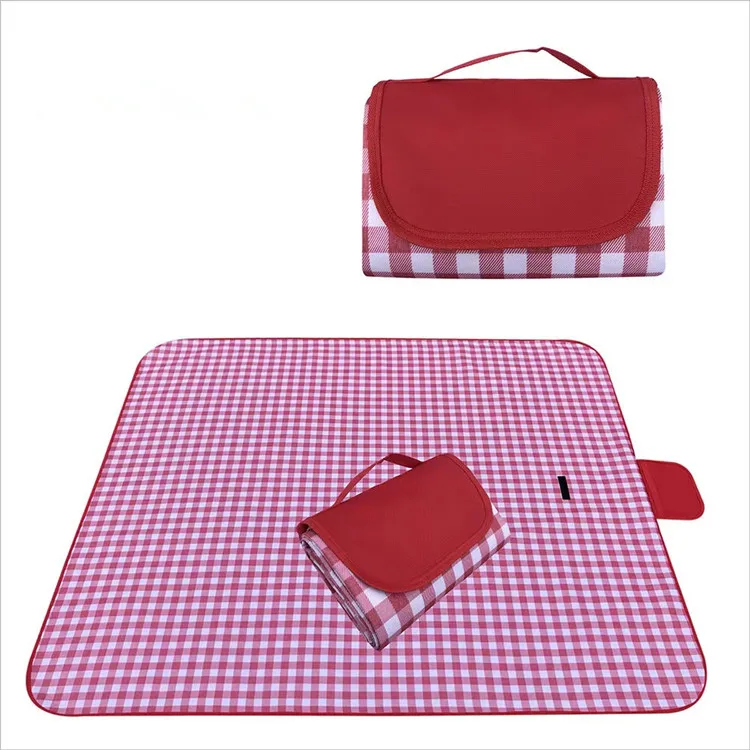 Wholesale Custom Camping Blanket Printed  Padded Picnic Rug Outdoor Waterproof Blanket  Camping Mat Sand Blanket Beach Mat
