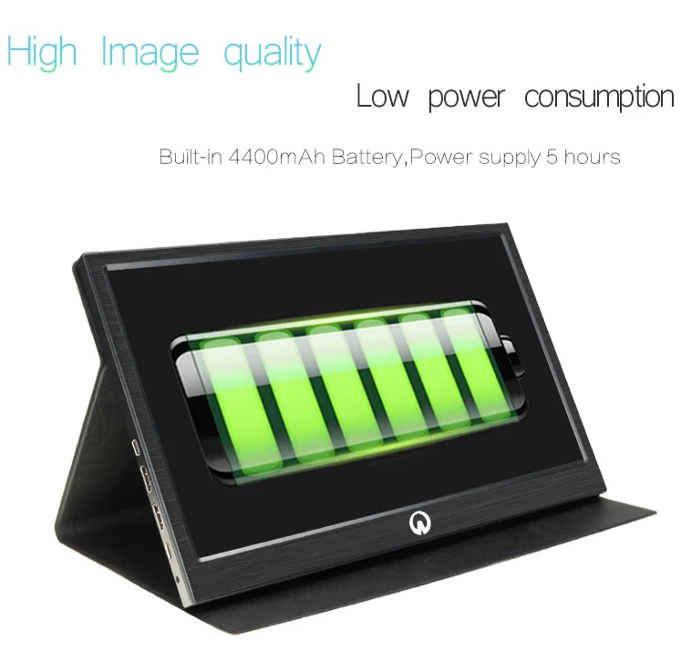 
Factory 4k Portable monitor 17.3 inch built-in battery full HD with Type-C USB for expand mobile PC laptop game second screen 