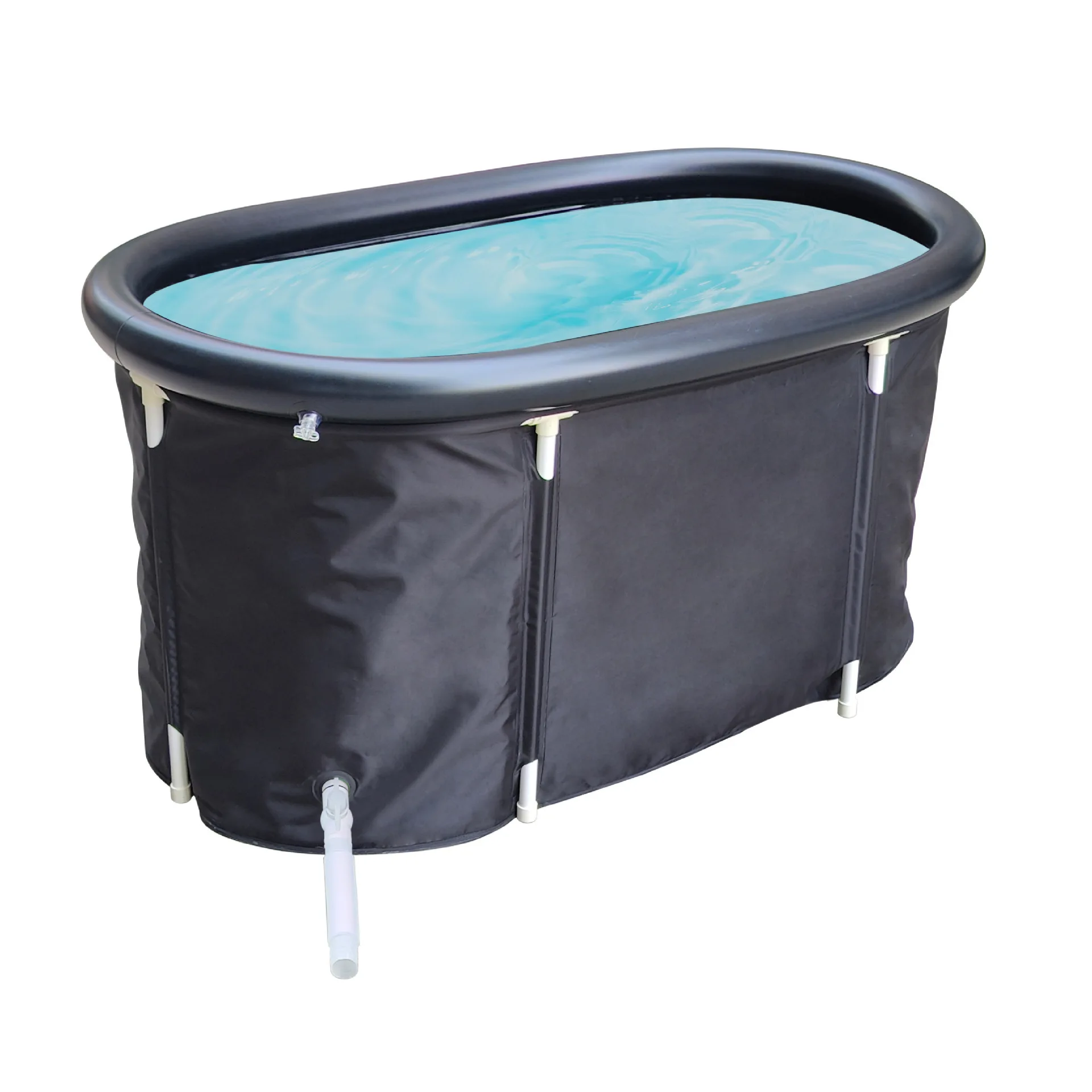 Custom Logo Inflatable Ice Bath Recovery Tub Folding Portable Ice Bath Tub Barrel Adults Fitness Fitness Cold Soaking Pvc