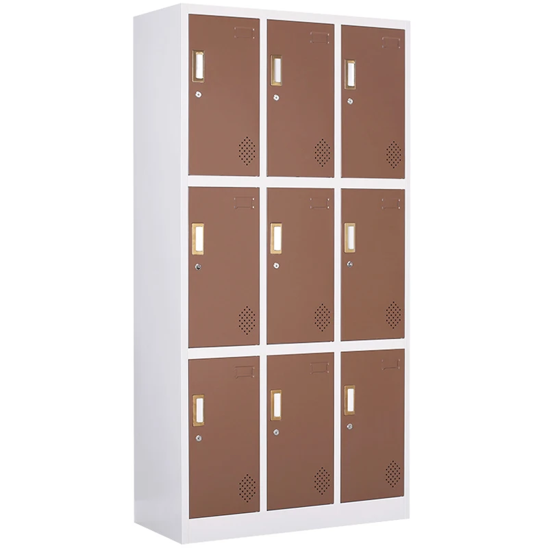 Metal Locker Locker Cabinet Metal 9 Door Cabinet Office Cabinet Wholesale Prices