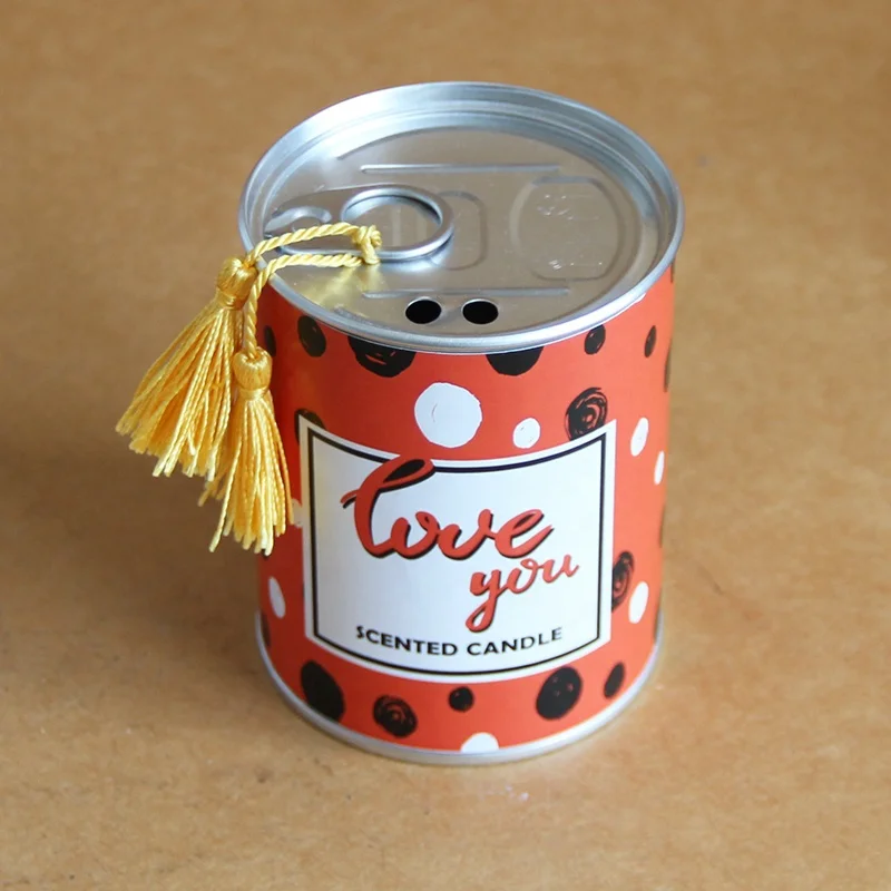 Sedex Audited Supplies Gin tonic Custom printed metal pop-top (can) candle