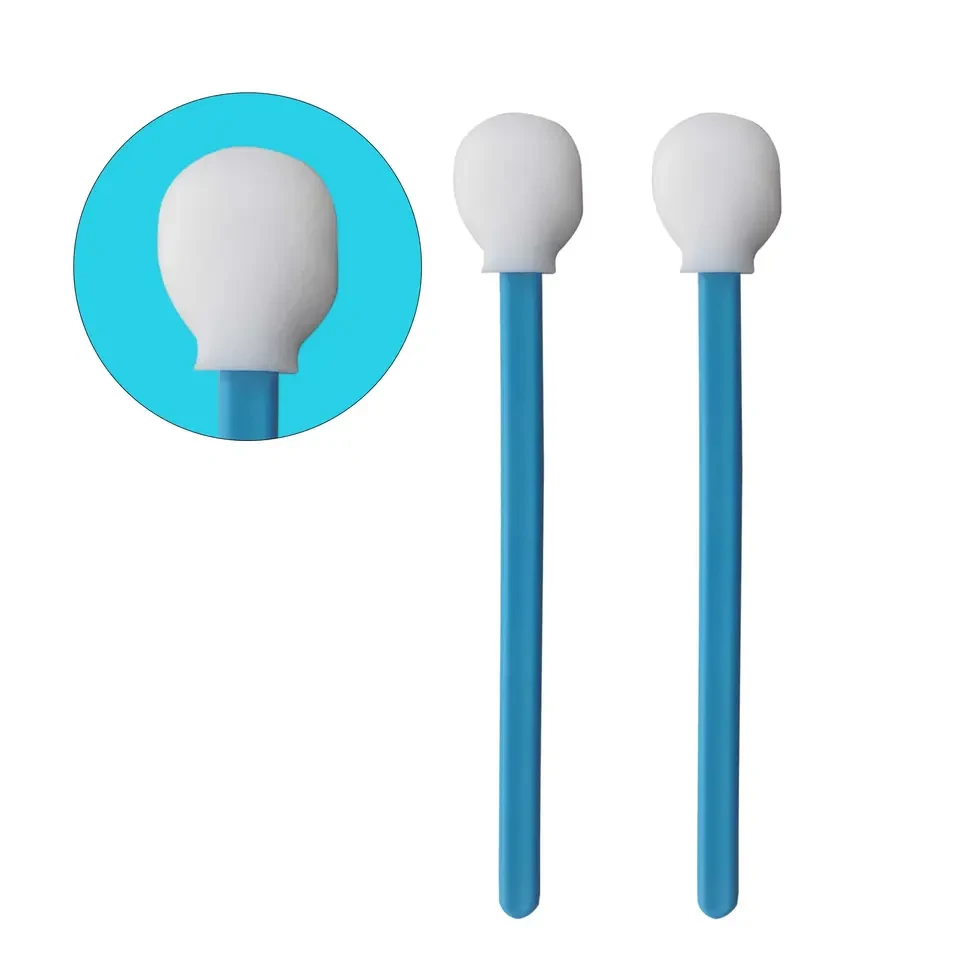 27mm Round Head Length  Lint Free Sponge Cleaning Stick Industrial Foam Cotton Swab