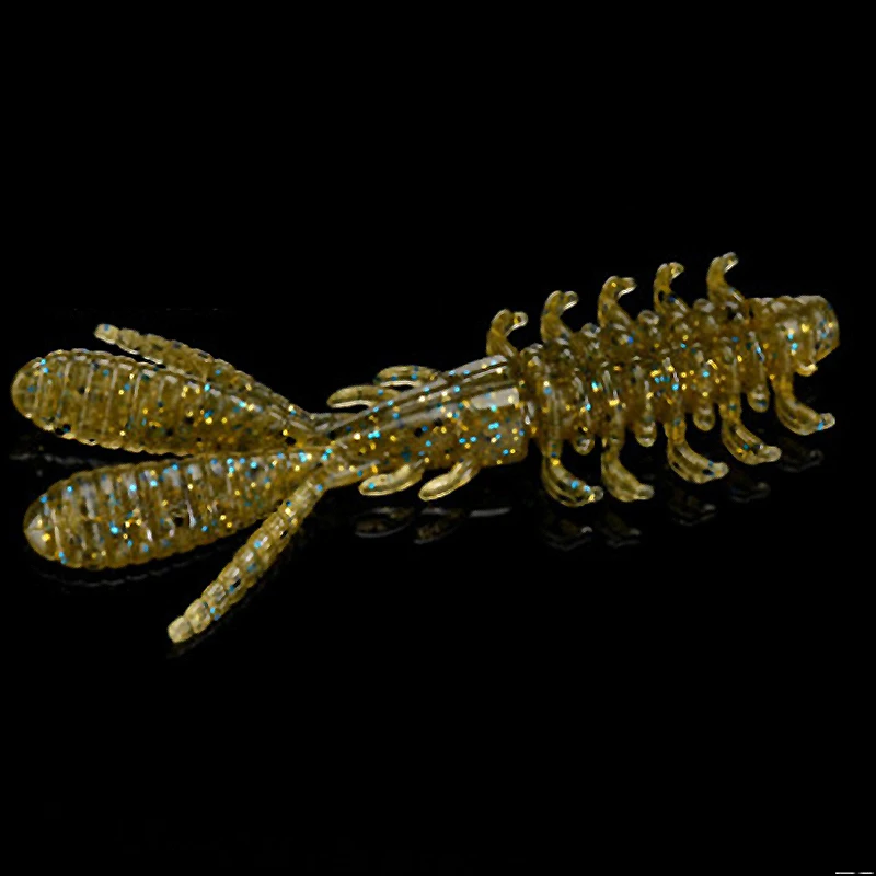 LUTAC 1.8g 3g TPE Pipi Soft Shrimp 6 Colors Floating Water Bass Lure Swim Bait With Flavor