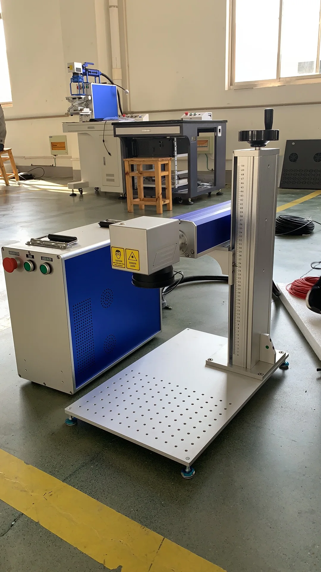MAX raycus 100w JPT mopa color laser printer metal pvc ID card QR plastic fiber uv pen logo laser printing machine
