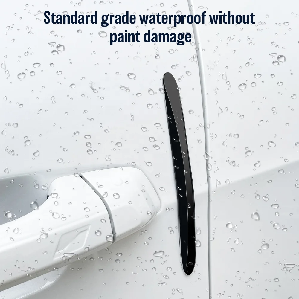 Transparent Soft Rubber Wall Protector Self Adhesive Door Stopper Handle Door Knob Safety Cover Strip