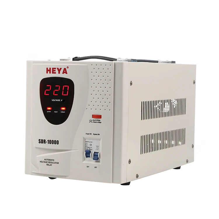 Home 10KVA AC Automatic Digital Voltage Regulators Stabilizers AVR 220V