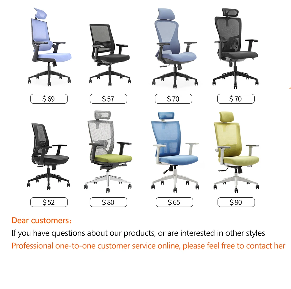
HUASHI Manufacturer Commercial Furniture 3D Adjustable Mesh Chair Ergonomic High Back Office Chair 