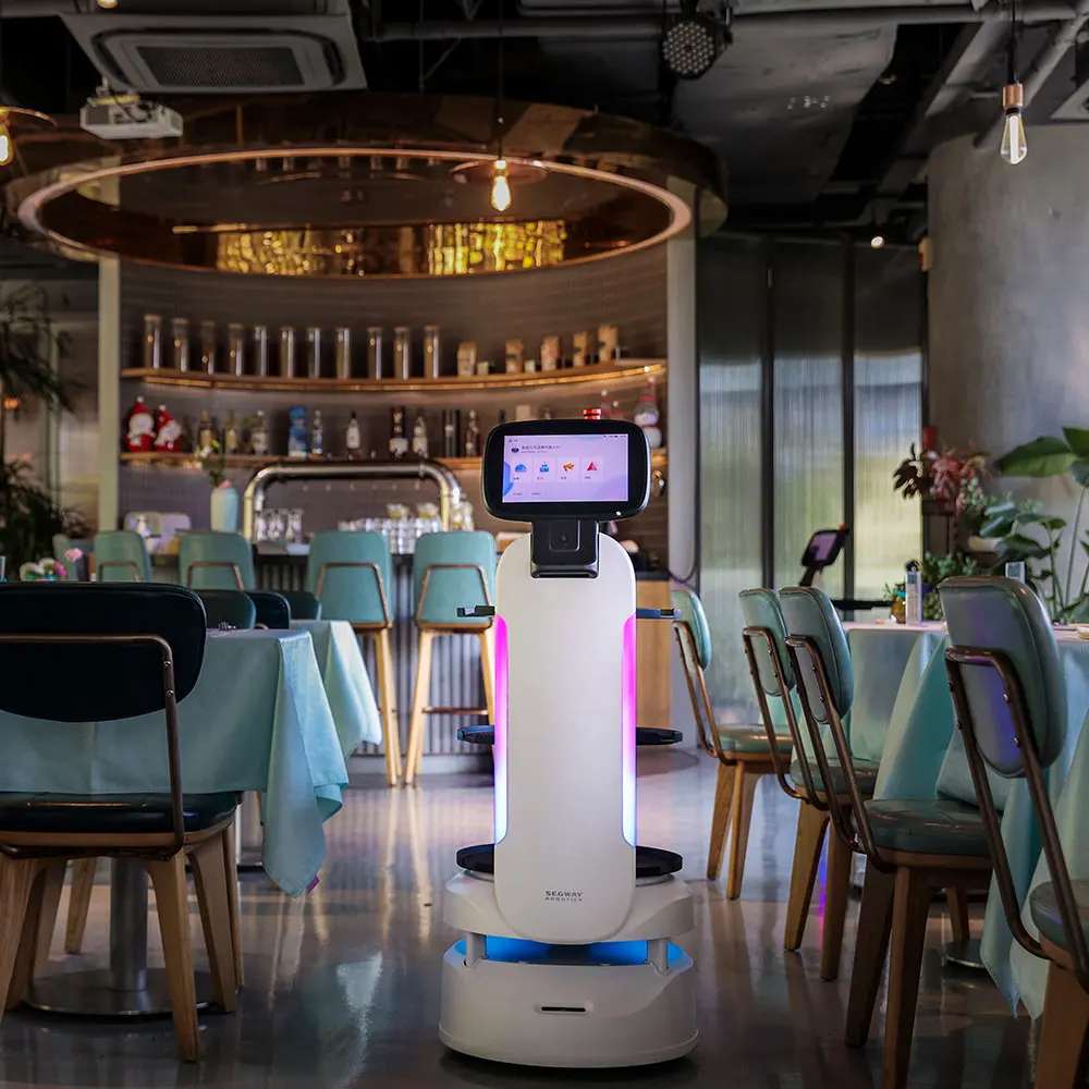 China Inquiry waitress Robot Humanoid Intelligent Kitchen Waiter Robot In Pizzeria