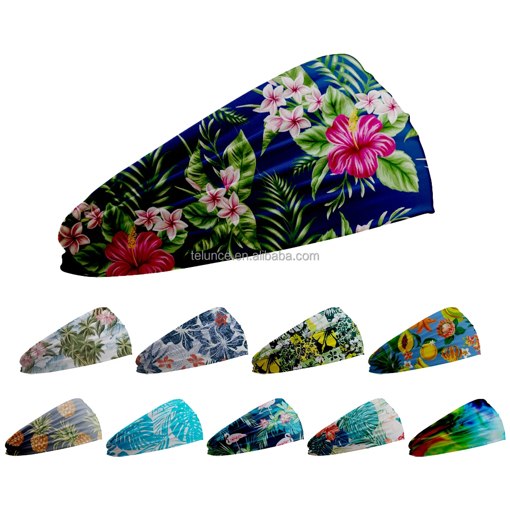 PURE Custom Solid Flag Sports Headbands Wholesale Baseball Football Running Workout Sweatband Hair Headbands Women Men