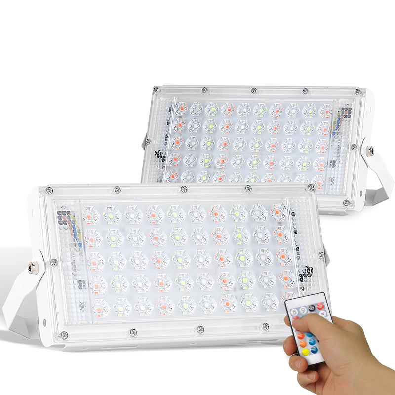 Новый прожектор энергосберегающий уличный для помещений цвета rgb AC220V 50 Вт 100 садового парка
