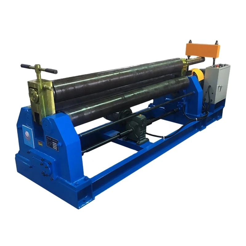 
 Longsheng небольшой листопрокатного машины W11-10X1000 трехштанговый листопрокатного машины 3 рулонов Гибка листового металла машины  