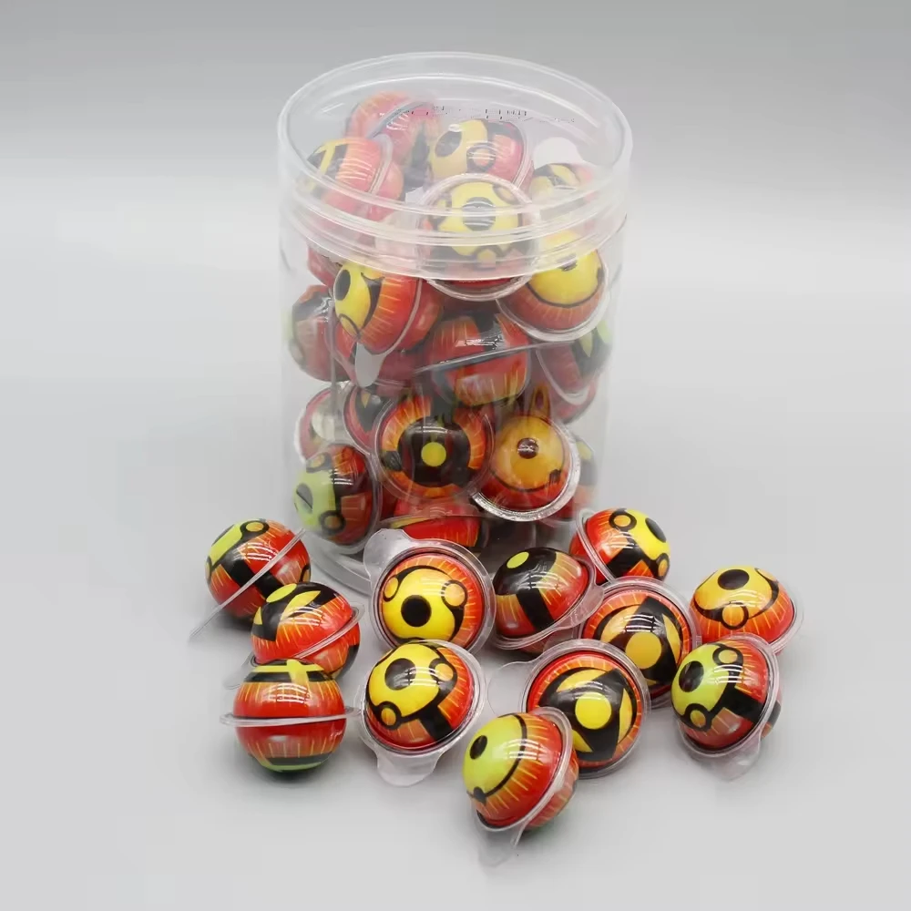 Hot Selling Soccer Gummy 4D Grapes Confectionery Jam Filled Gummy Soft Candy for Children and Kids
