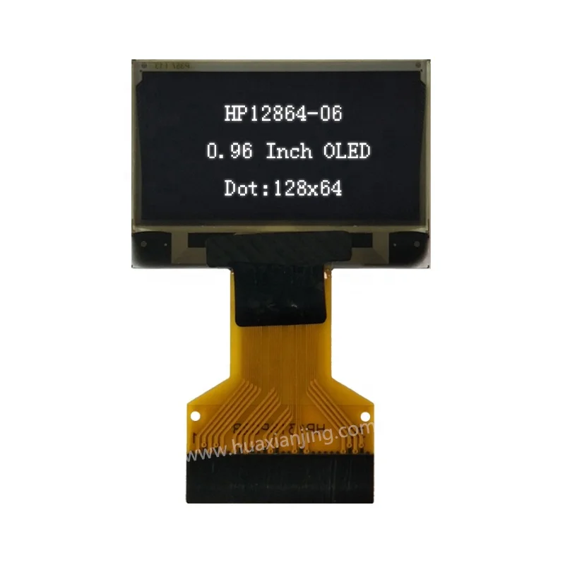 Mono White 0.96 Inch 128x64 OLED 096 12864 OLED LCD Display for Wearable Device