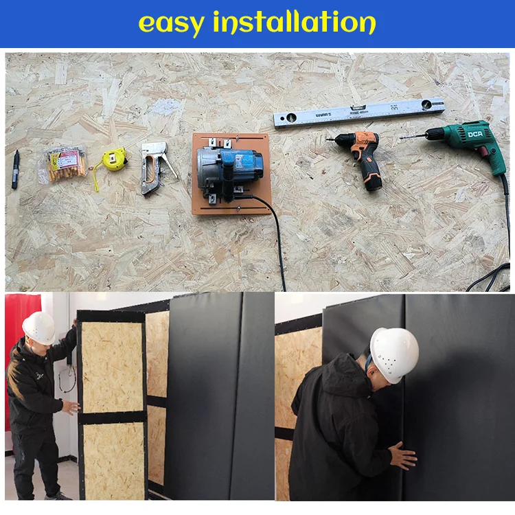 Hot New gym wall pads pvc leather surface wall padding EPE foam filler golf wall panels padding for sale