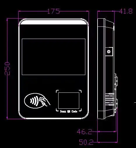 H158 валидатор автобусных билетов автобусов с считывателем QR-кодов NFC автобусный билетный автомат Pos