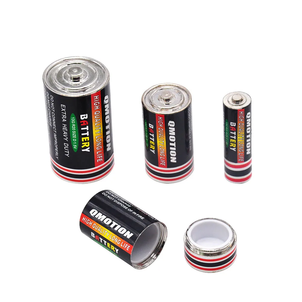 Pocket Battery Shaped Hidden Storage Secret Stash Containers Diversion Safe Hide Pill Cases Pill Box