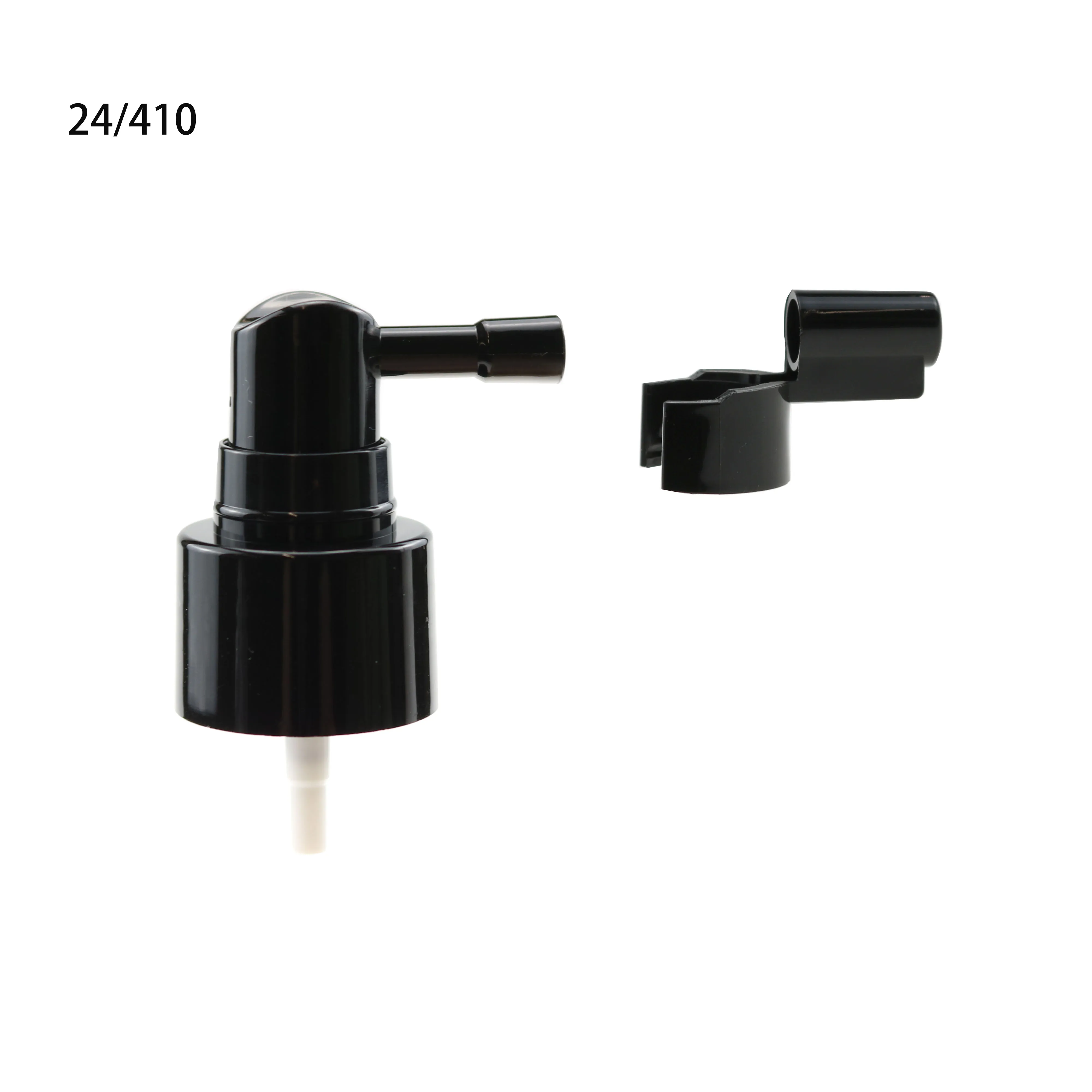18/410 24/410 Medical Throat Plastic White Black Long Nozzle Nasal Spray Pump Oral Sprayer With Rocker Length Pp Half Cap