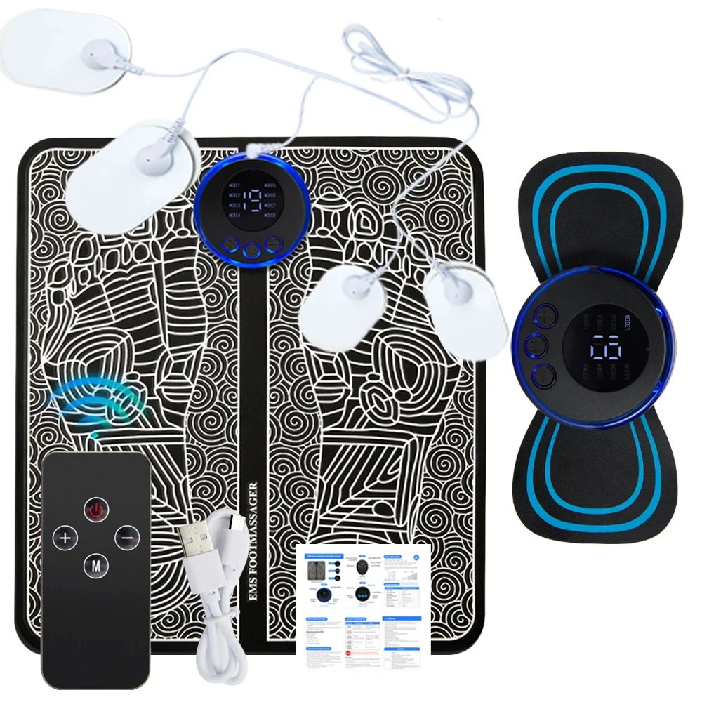 Foot Massager for Neuropathy Neck Muscle Stimulator Circulation & Pain-Relief Improved Foot Muscle Relaxation Mat Foot Care